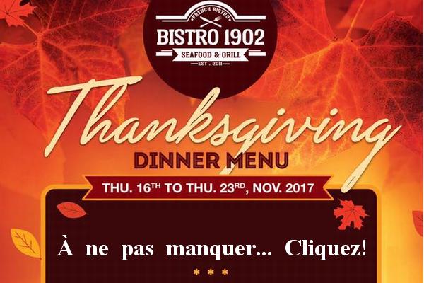 La Thankgiving au Bistro 1902