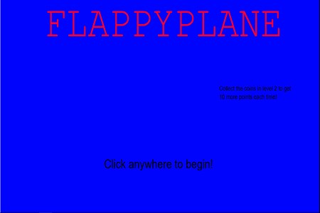 Manuel flappy plane