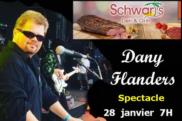 Dany Flanders au Schwart’s à Hollywood le 28 janvier.