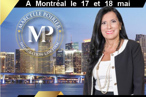 Marcelle Poirier à Montréal le 17 et 18 mai 2018