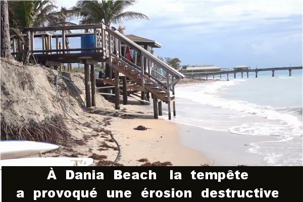À Dania Beach Alberto a provoqué une érosion destructive