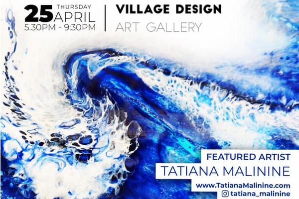 C’est la fête à la galerie d’art Village Design le 25 avril