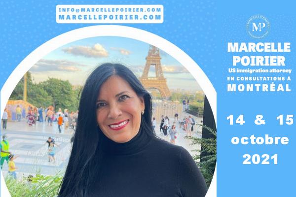Mtre Marcelle Poirier sera à Montréal en consultations le 14 et 15 octobre 2021