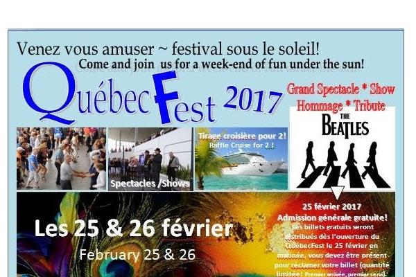 Québec Fest le 25 et 26 février au Mardi Gras
