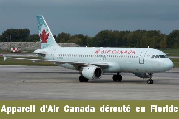 Appareil d’Air Canada dérouté en Floride