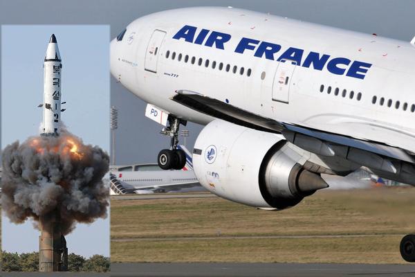 Un missile nord-coréen a frôlé un vol Air France reliant Tokyo à Paris