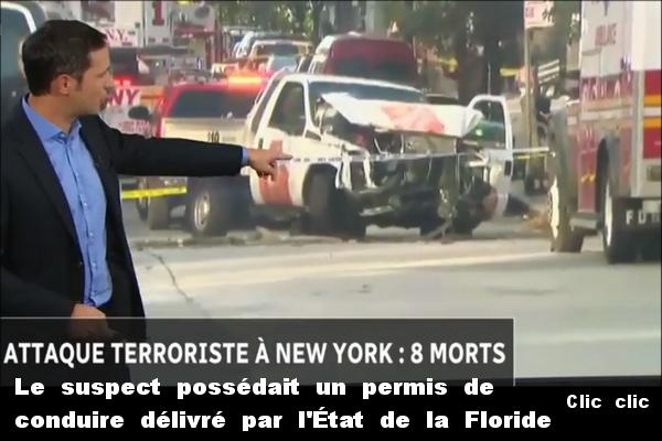 New York : une attaque au camion-bélier fait 8 morts