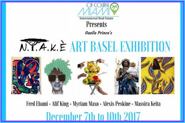 EXPOSITION ART BASEL à Miami le 7 décembre!