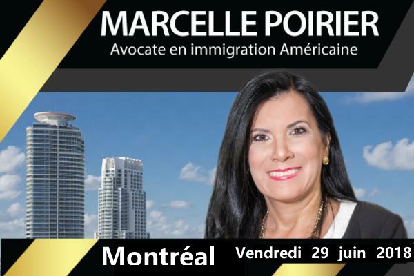 Immigration : Marcelle Poirier en consultation à Cap-Ferrat le Jeudi 26 Juillet 2018