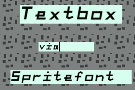 Textbox Via Spritefont