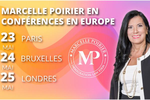 Conférences en Europe 23-25 Mai 2019 – Me. Marcelle Poirier