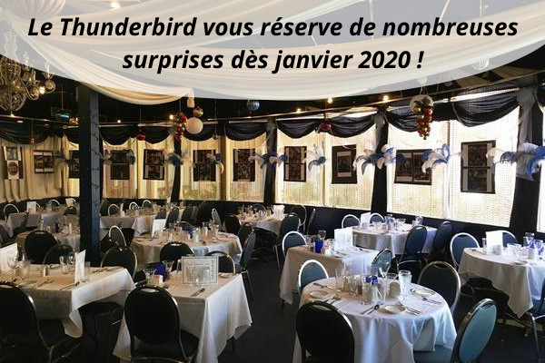 Thunderbird Café Agenda pour la saison 2020