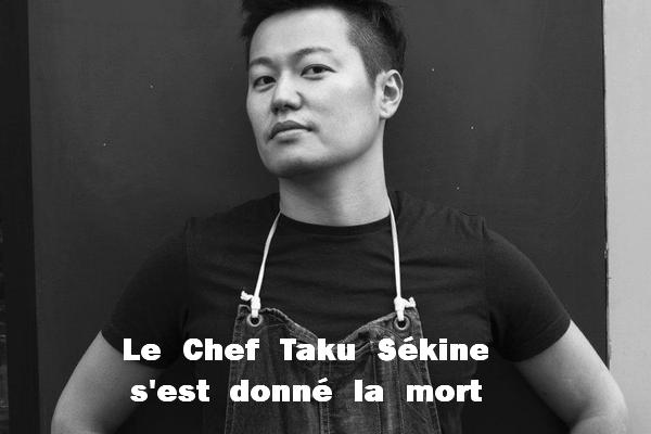 Le chef parisien Taku Sekine s’est suicidé