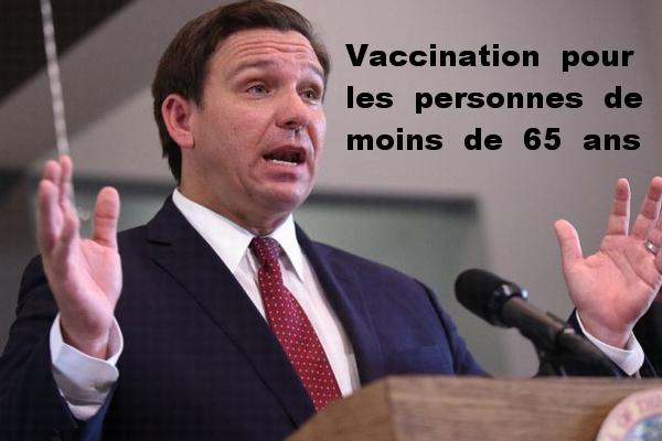 Tout Floridien âgé de plus de 60 ans sera éligible à une vaccination contre le coronavirus à partir du 15 mars